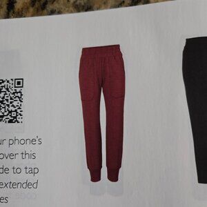 cabi Training Jogger size XXL Burgundy